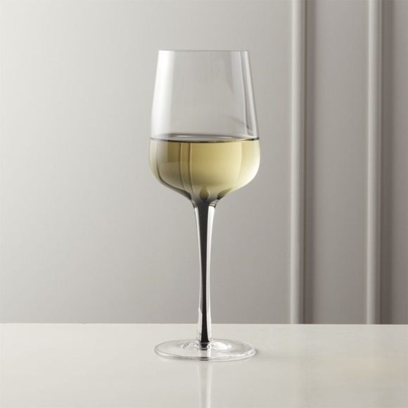 CB2 Reina White Smoke Wine Glasses (x6) - Picture 2 of 6